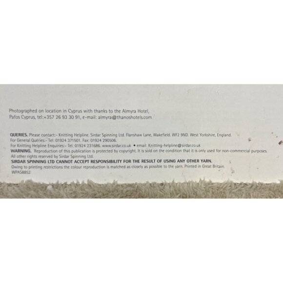 Sirdar Knitting & Crochet Pattern Leaflets For Sweaters 2 Ply DK & Aran Set of 3 - Picture 5 of 7